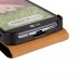 LG G2 mini - Genuine Leather Up Down Flip Protective Phone Cover Case - Pink